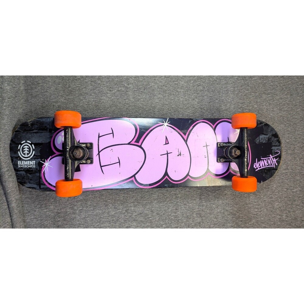 Vintage Element Bam Margera Pink BAM Skateboard Destructo Ricta Complete Rare